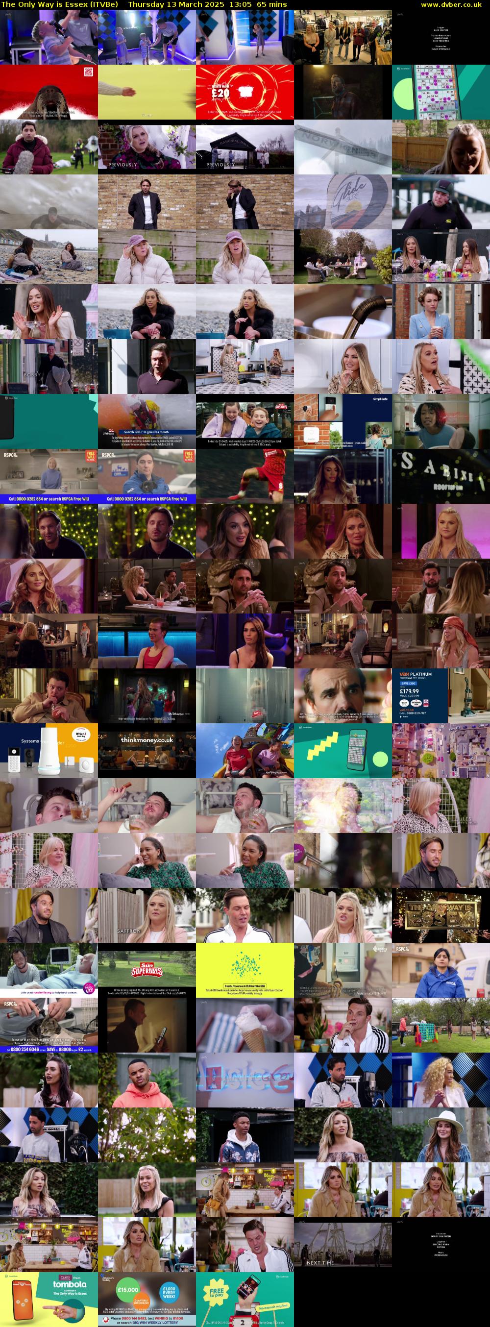 The Only Way is Essex (ITVBe) Thursday 13 March 2025 13:05 - 14:10