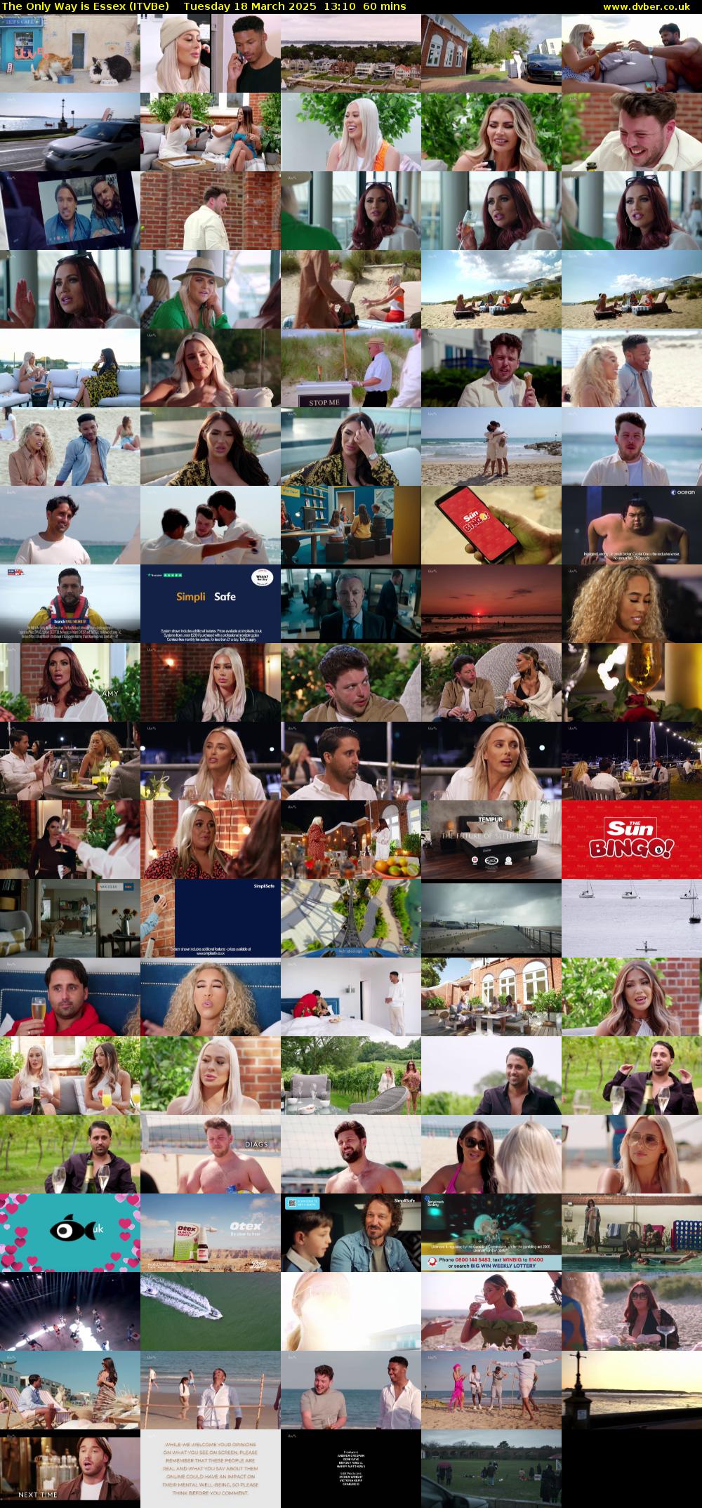 The Only Way is Essex (ITVBe) Tuesday 18 March 2025 13:10 - 14:10