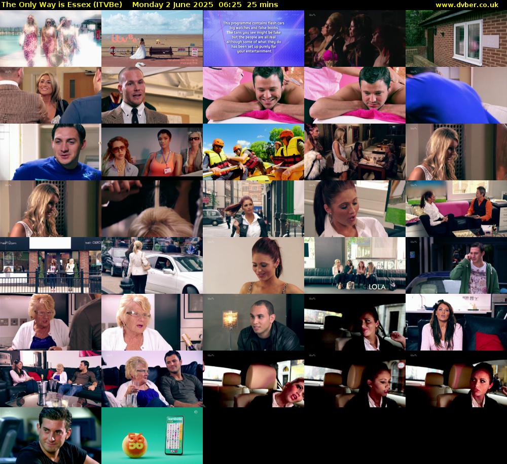 The Only Way is Essex (ITVBe) Monday 2 June 2025 06:25 - 06:50