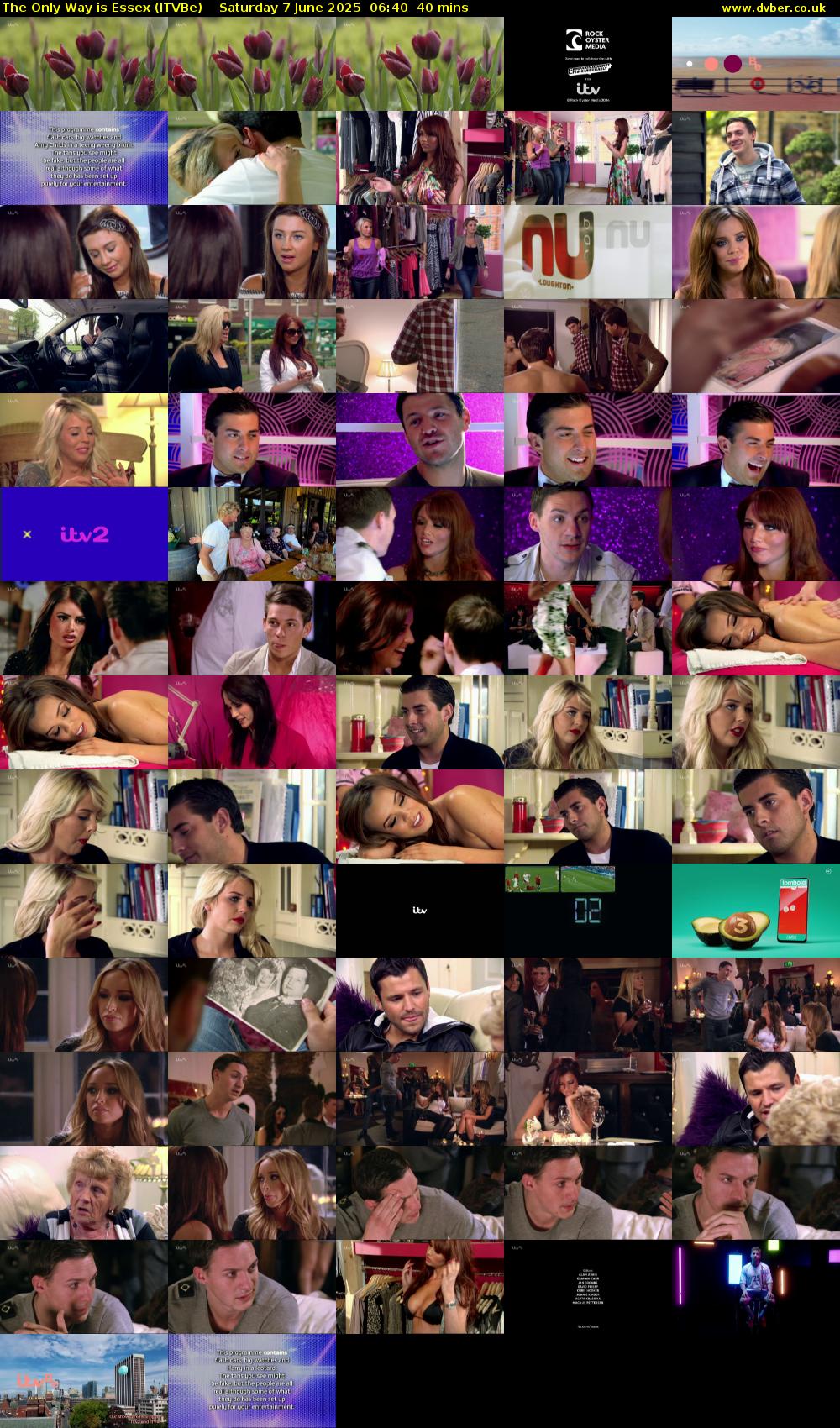 The Only Way is Essex (ITVBe) Saturday 7 June 2025 06:40 - 07:20