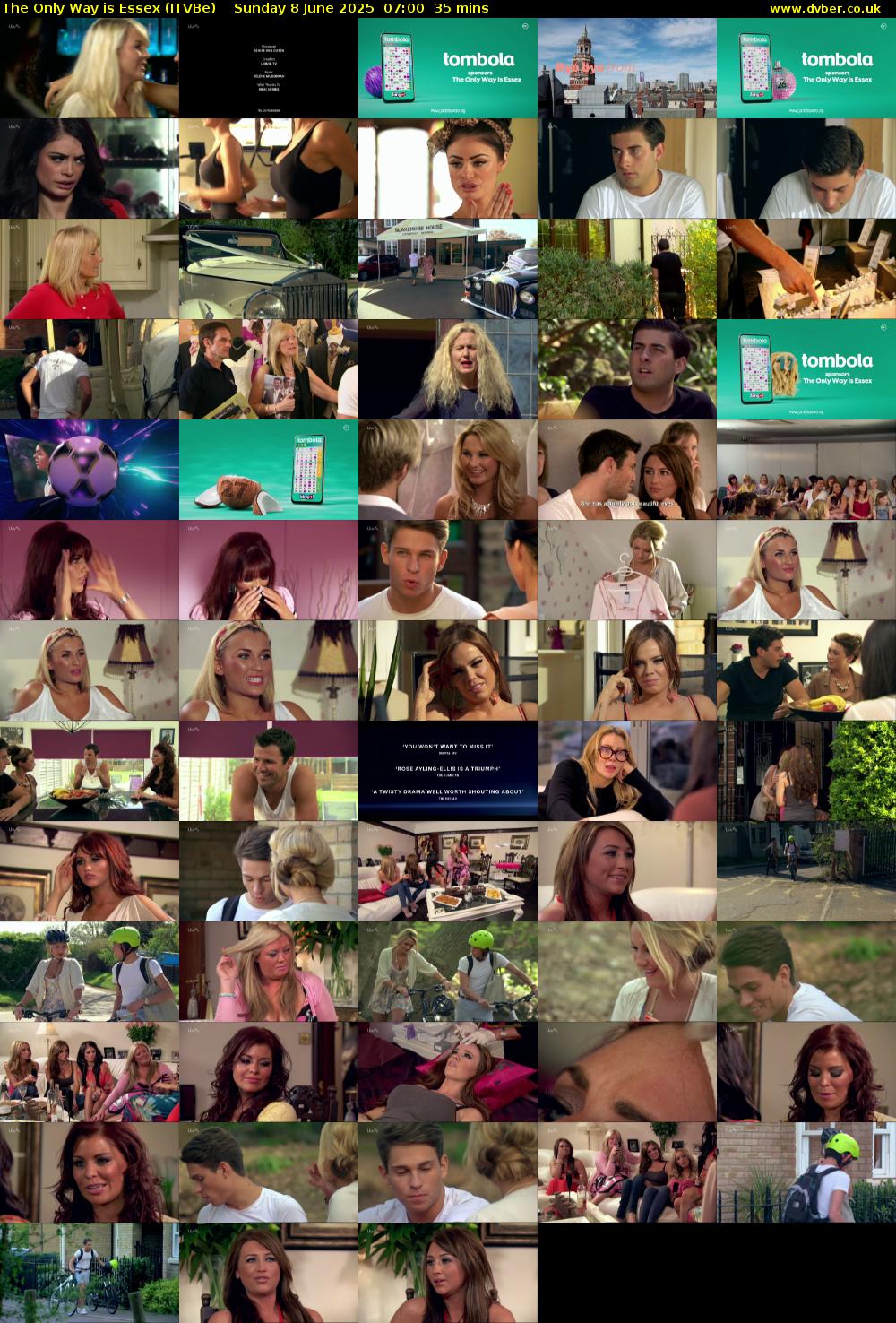 The Only Way is Essex (ITVBe) Sunday 8 June 2025 07:00 - 07:35