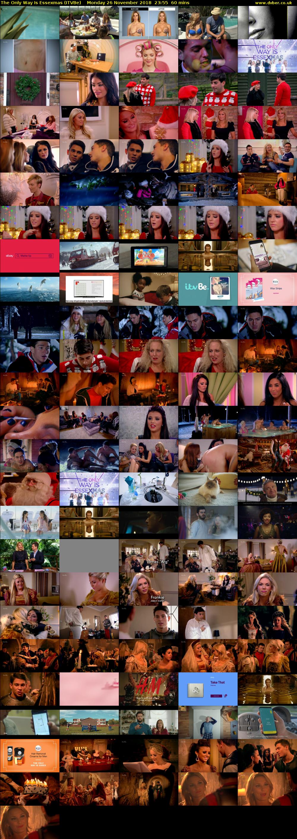 The Only Way is Essexmas (ITVBe) Monday 26 November 2018 23:55 - 00:55