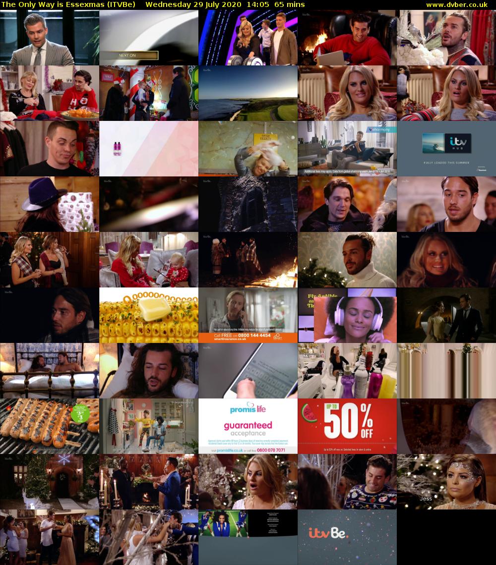 The Only Way is Essexmas (ITVBe) Wednesday 29 July 2020 14:05 - 15:10