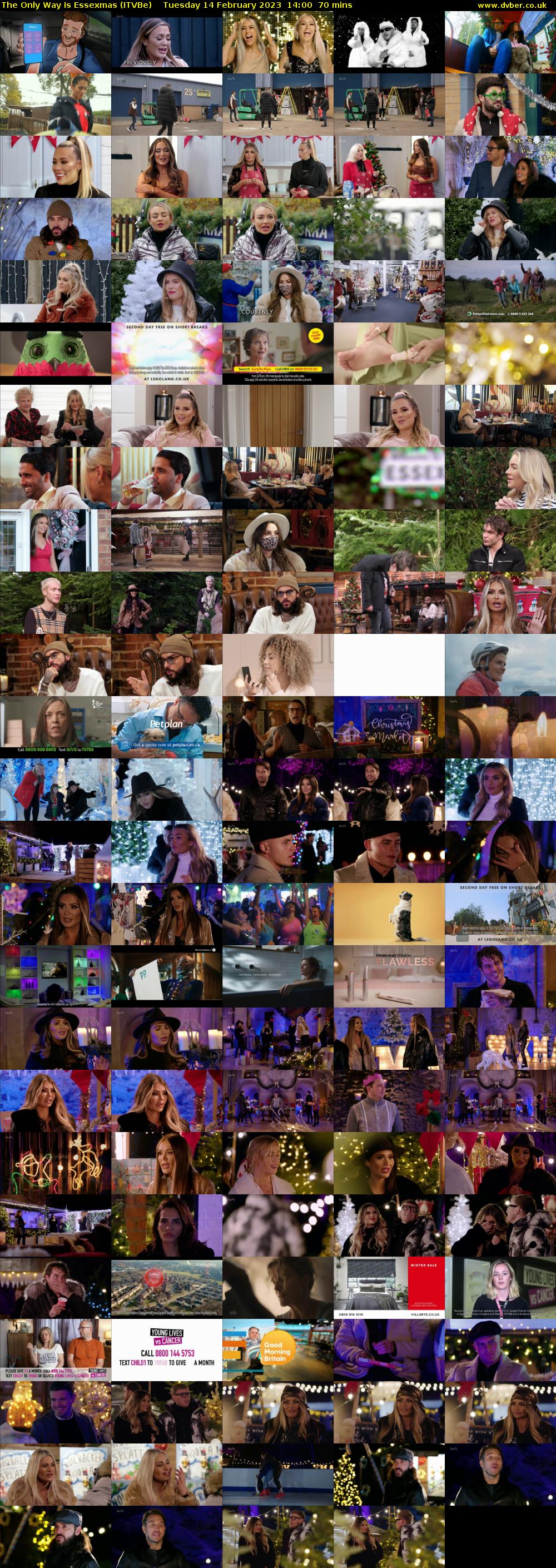 The Only Way is Essexmas (ITVBe) Tuesday 14 February 2023 14:00 - 15:10