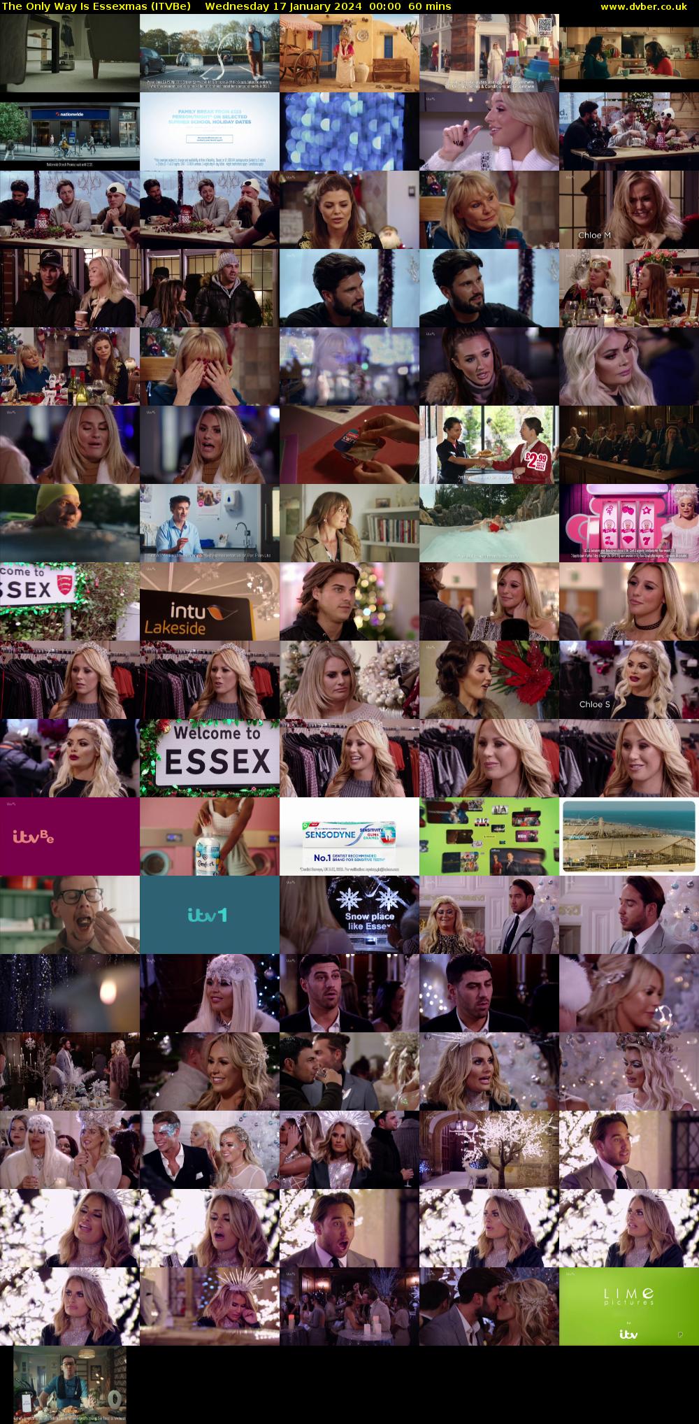 The Only Way is Essexmas (ITVBe) Wednesday 17 January 2024 00:00 - 01:00