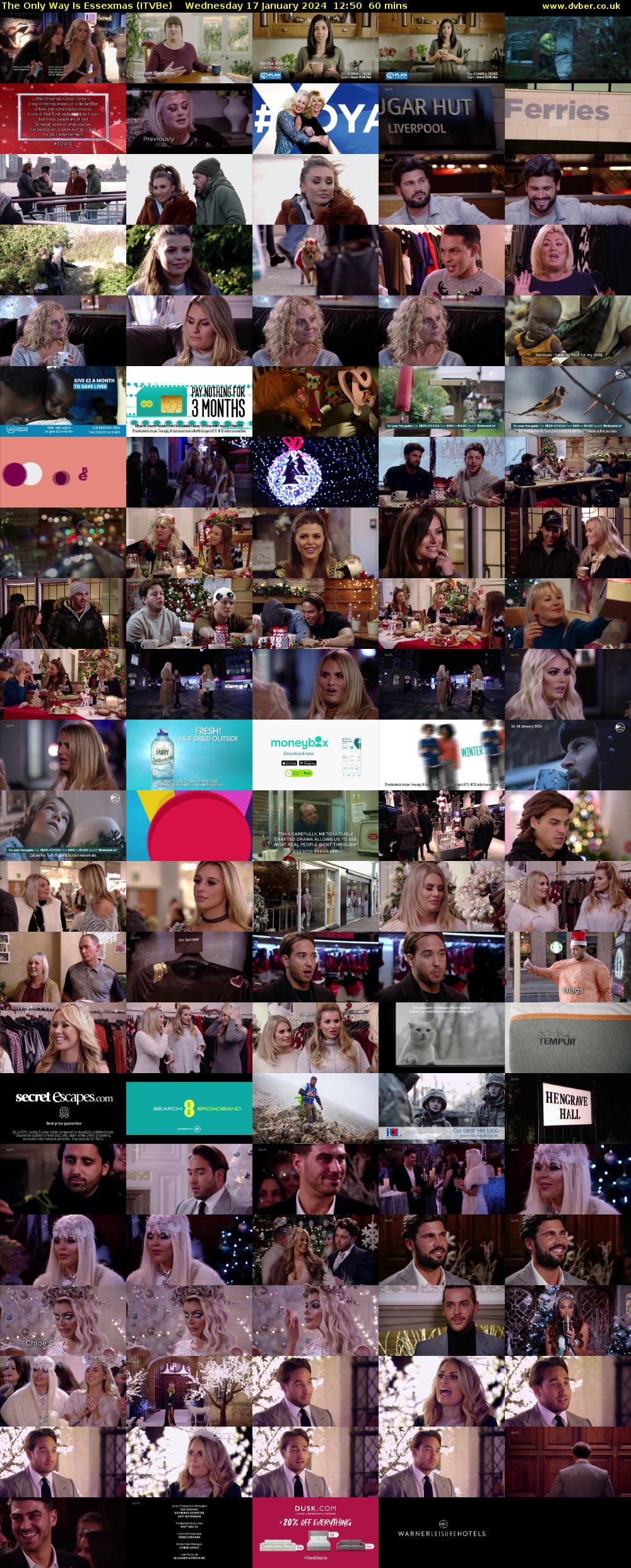 The Only Way is Essexmas (ITVBe) Wednesday 17 January 2024 12:50 - 13:50