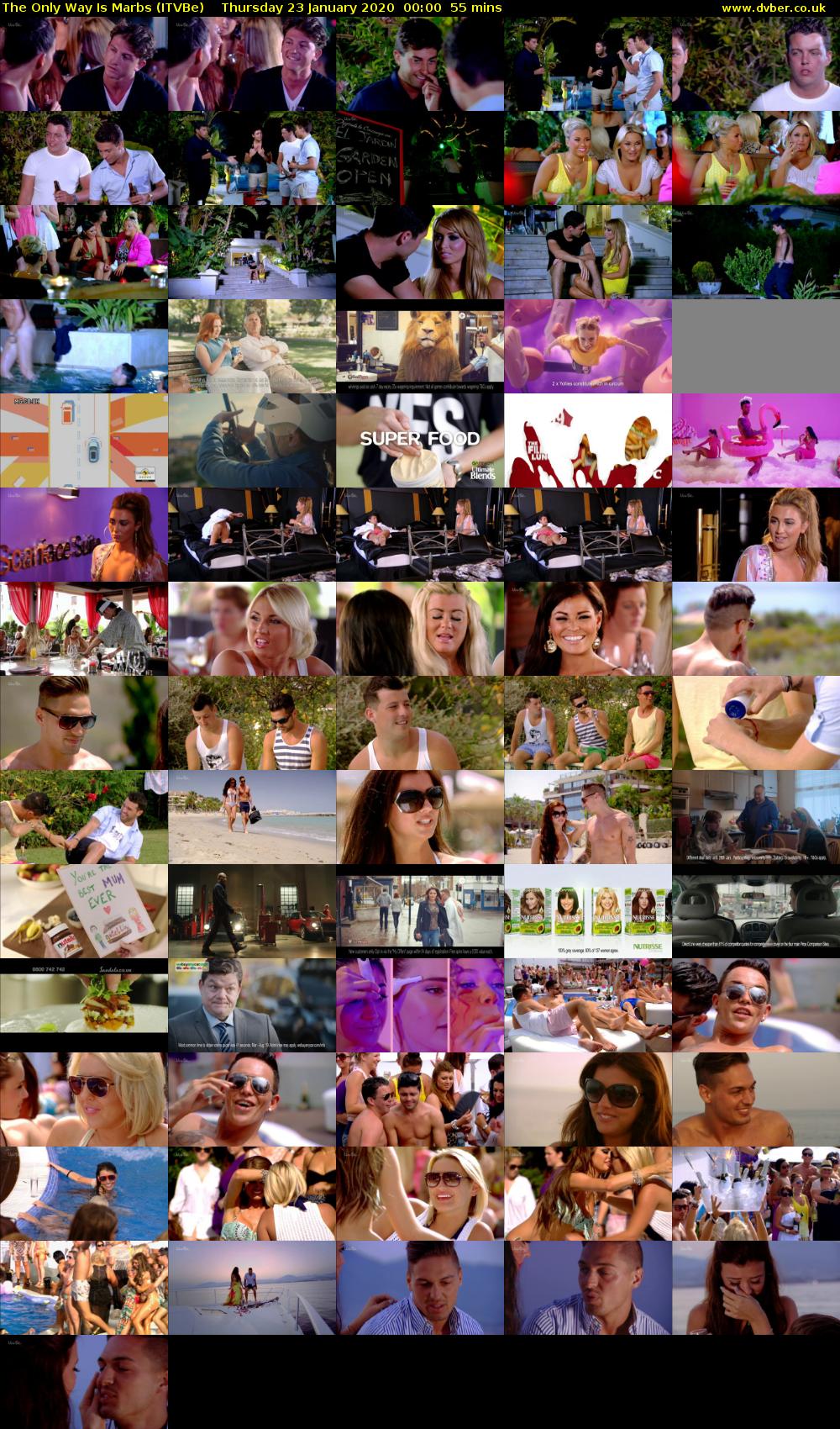 The Only Way is Marbs (ITVBe) Thursday 23 January 2020 00:00 - 00:55