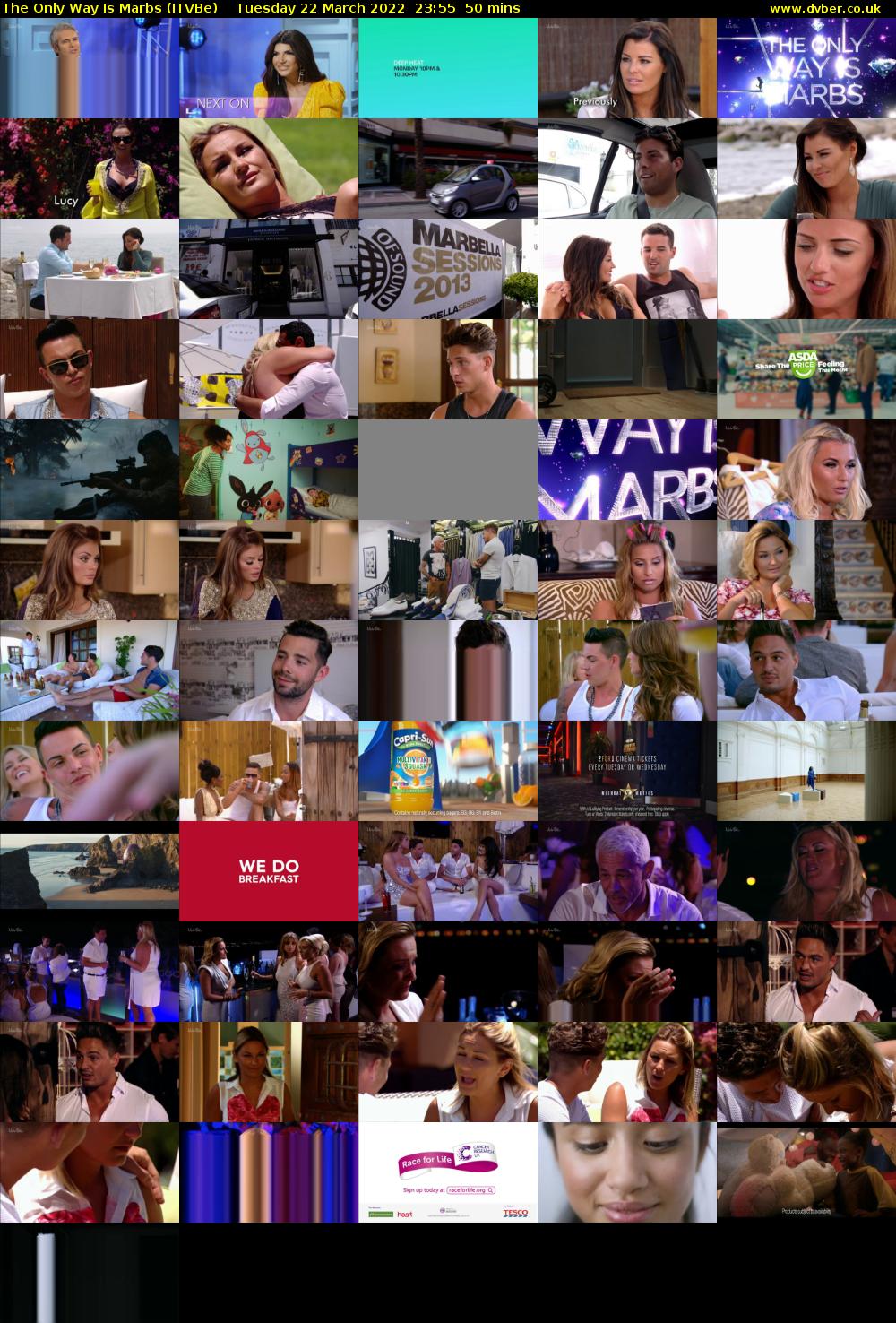 The Only Way is Marbs (ITVBe) Tuesday 22 March 2022 23:55 - 00:45
