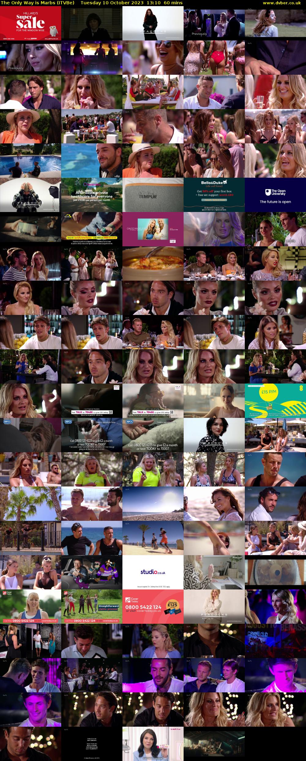 The Only Way is Marbs (ITVBe) Tuesday 10 October 2023 13:10 - 14:10
