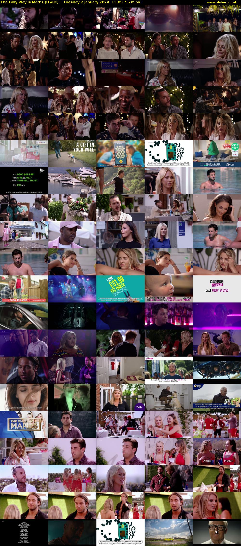 The Only Way is Marbs (ITVBe) Tuesday 2 January 2024 13:05 - 14:00