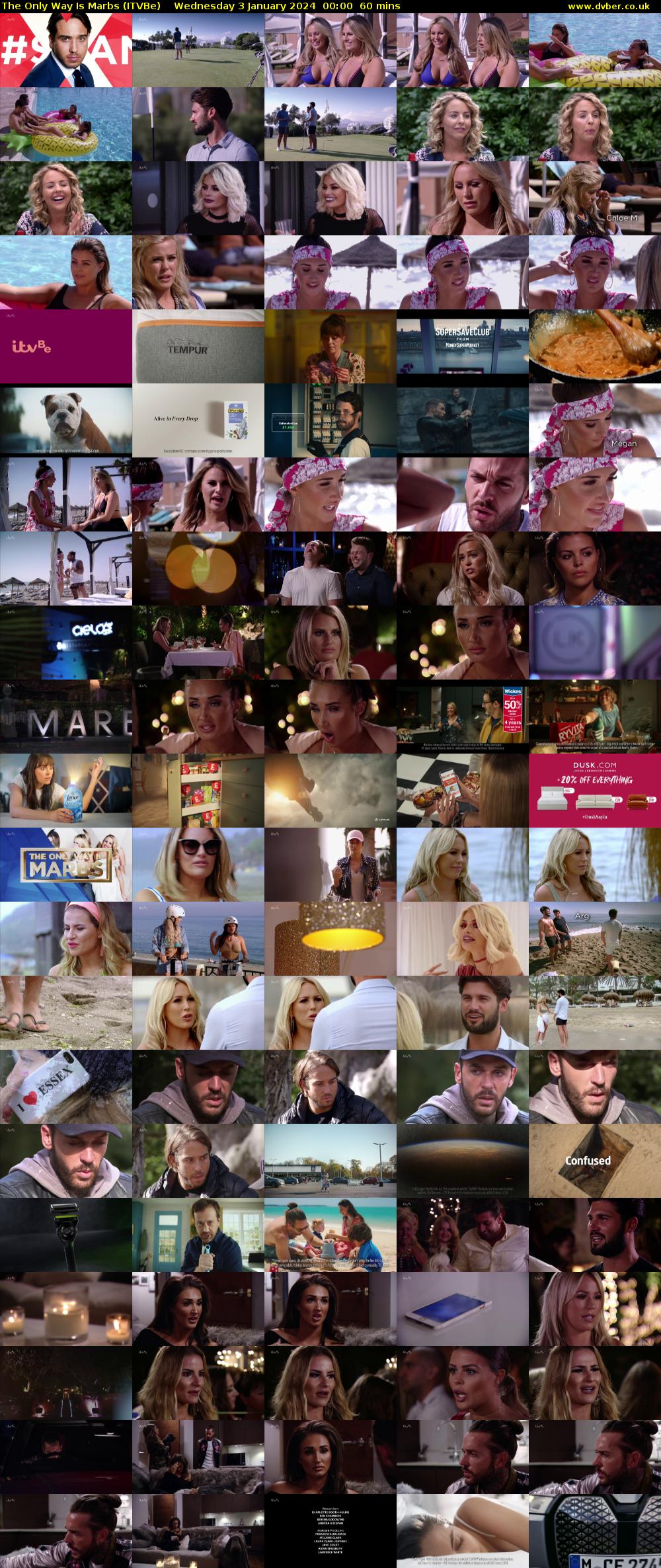 The Only Way is Marbs (ITVBe) Wednesday 3 January 2024 00:00 - 01:00