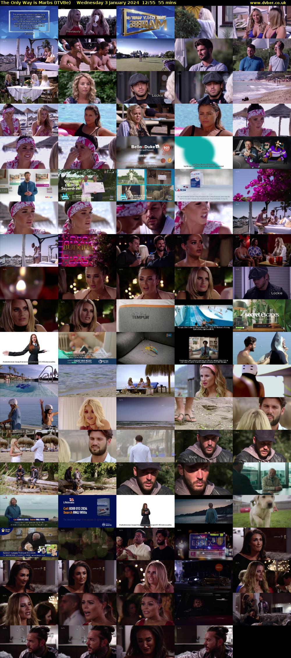 The Only Way is Marbs (ITVBe) Wednesday 3 January 2024 12:55 - 13:50