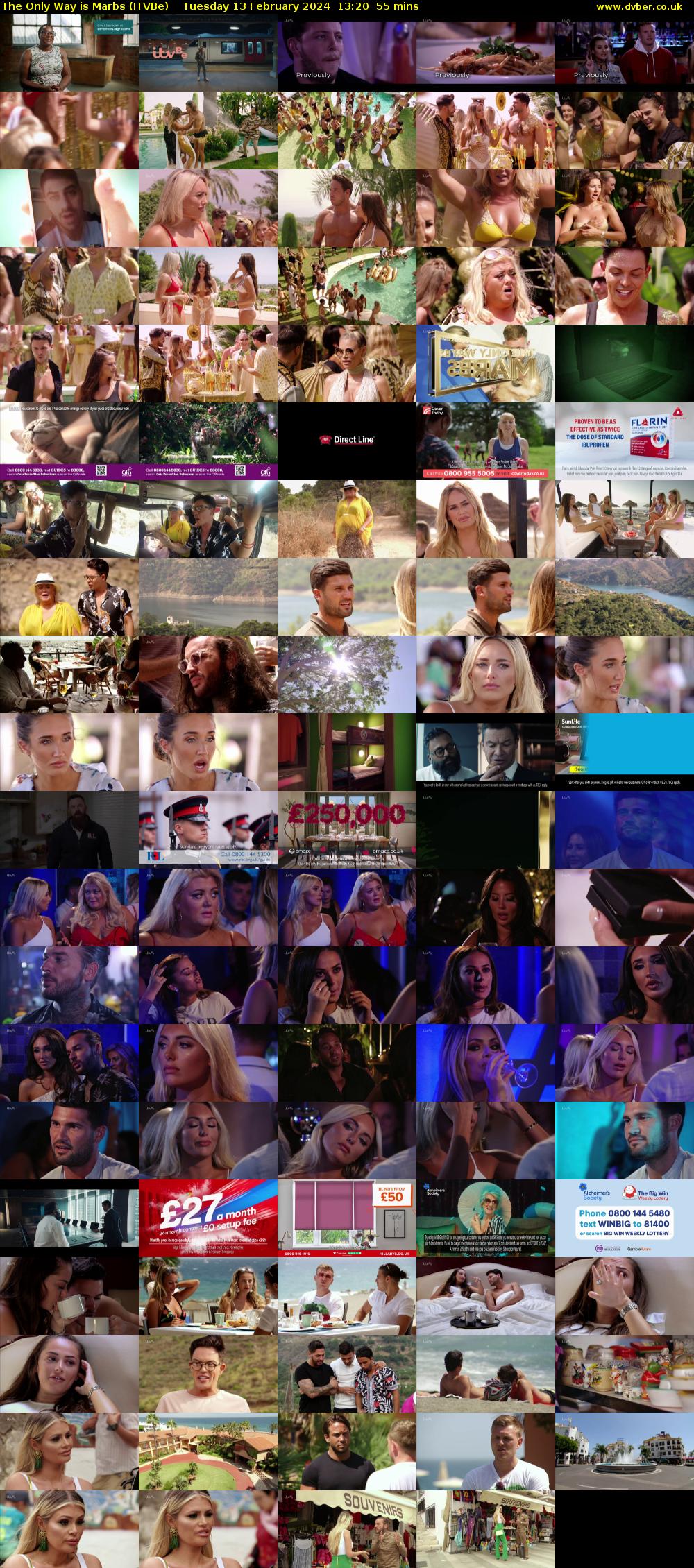The Only Way is Marbs (ITVBe) Tuesday 13 February 2024 13:20 - 14:15