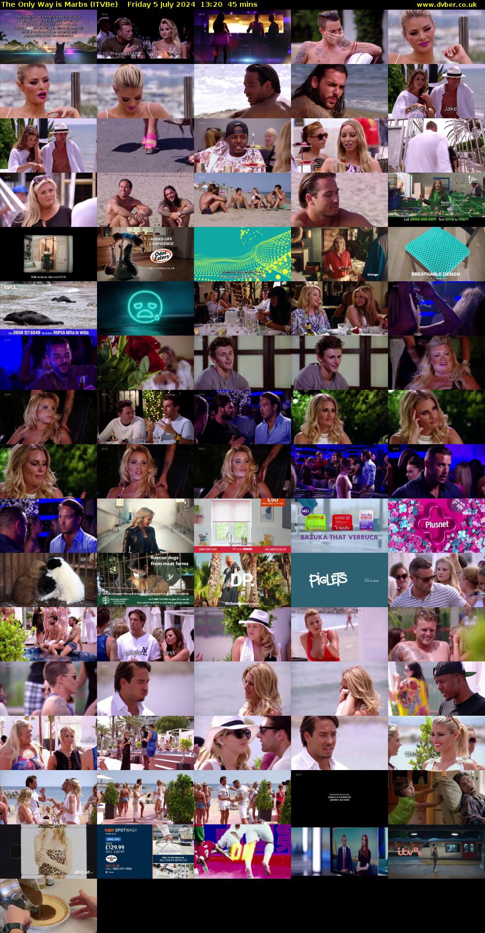 The Only Way is Marbs (ITVBe) Friday 5 July 2024 13:20 - 14:05