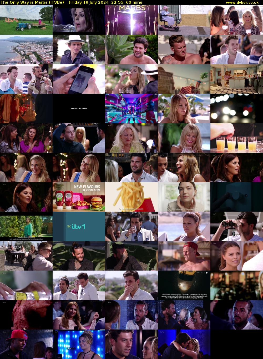 The Only Way is Marbs (ITVBe) Friday 19 July 2024 22:55 - 23:55
