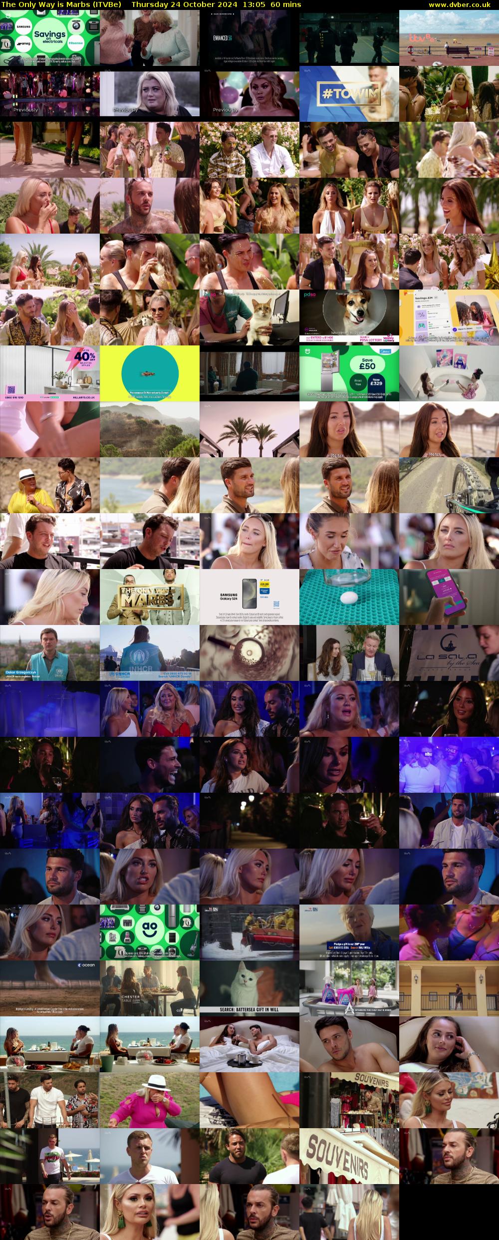 The Only Way is Marbs (ITVBe) Thursday 24 October 2024 13:05 - 14:05