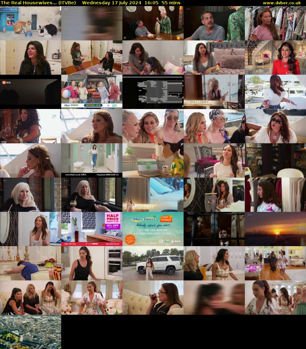 The Real Housewives... (ITVBe) Wednesday 17 July 2024 16:05 - 17:00