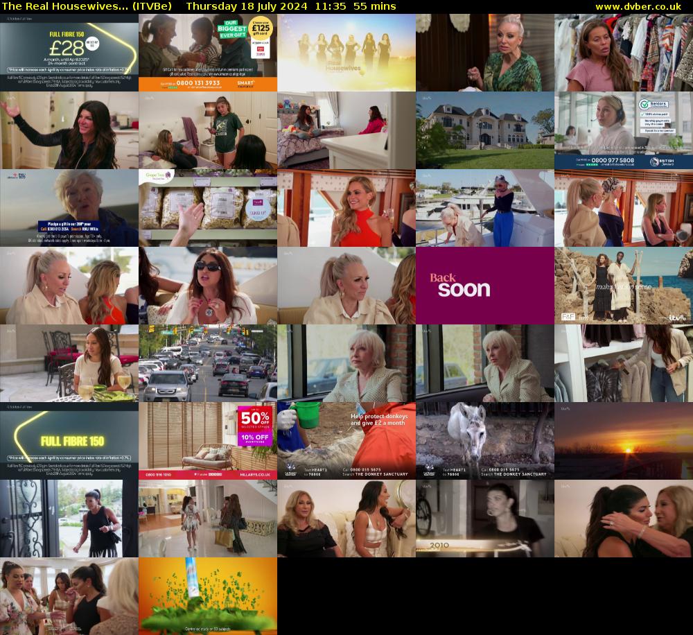 The Real Housewives... (ITVBe) Thursday 18 July 2024 11:35 - 12:30