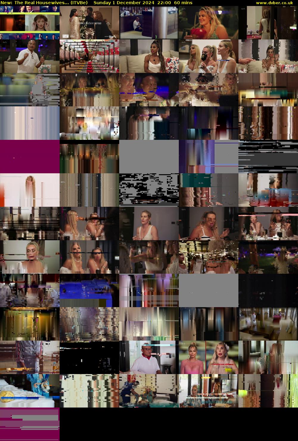The Real Housewives... (ITVBe) Sunday 1 December 2024 22:00 - 23:00