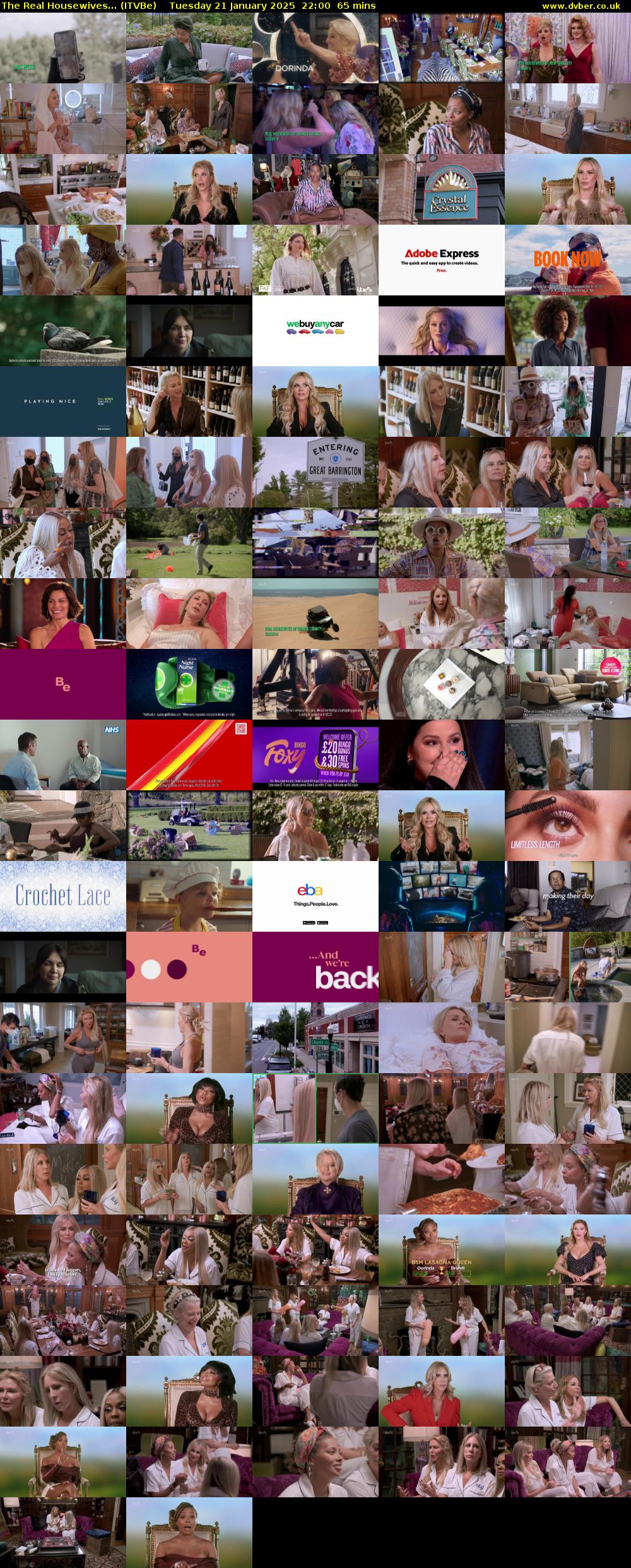 The Real Housewives... (ITVBe) Tuesday 21 January 2025 22:00 - 23:05