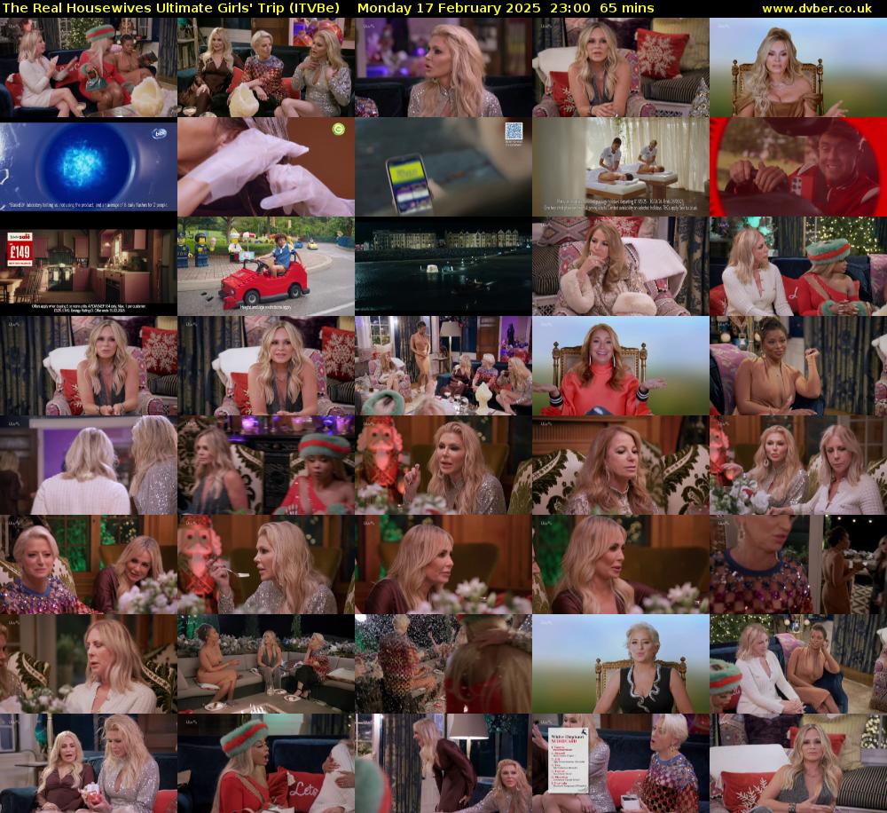 The Real Housewives Ultimate Girls' Trip (ITVBe) Monday 17 February 2025 23:00 - 00:05