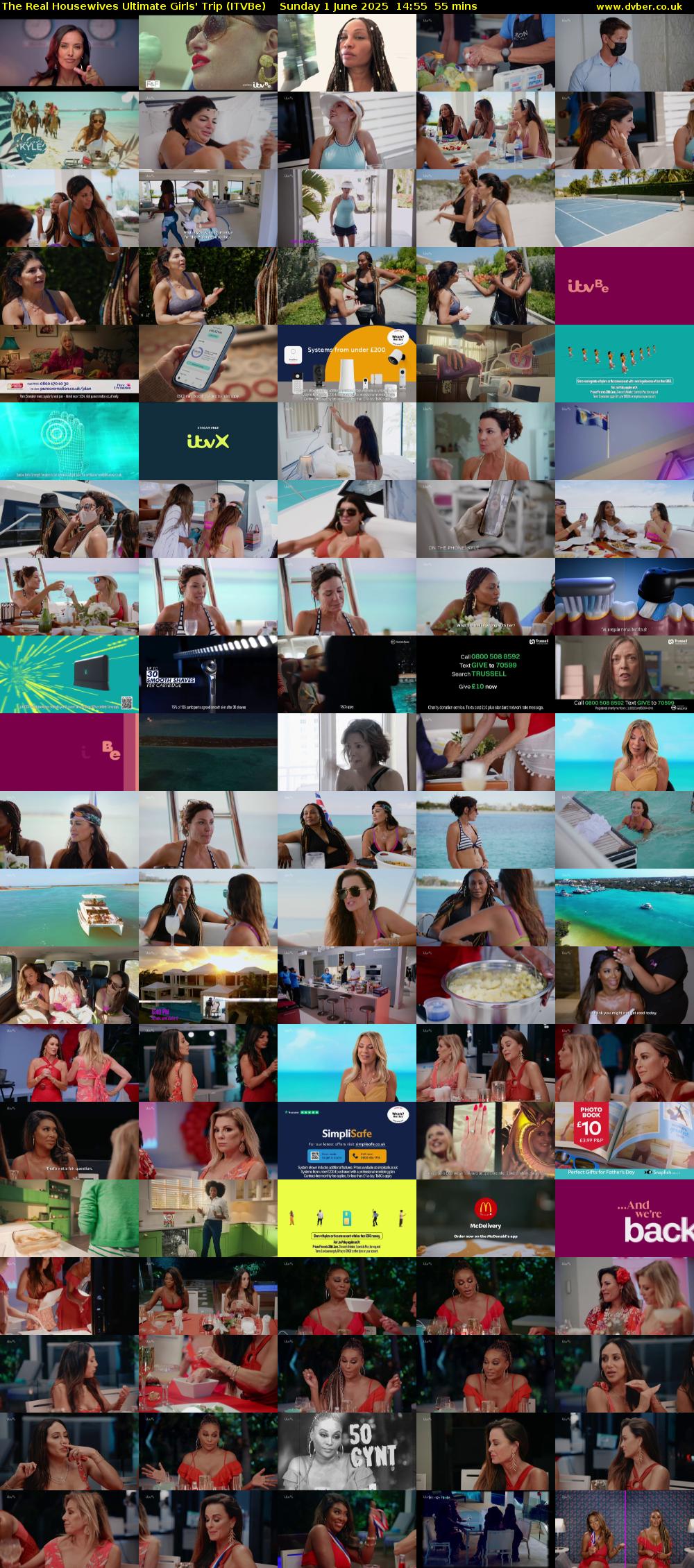 The Real Housewives Ultimate Girls' Trip (ITVBe) Sunday 1 June 2025 14:55 - 15:50