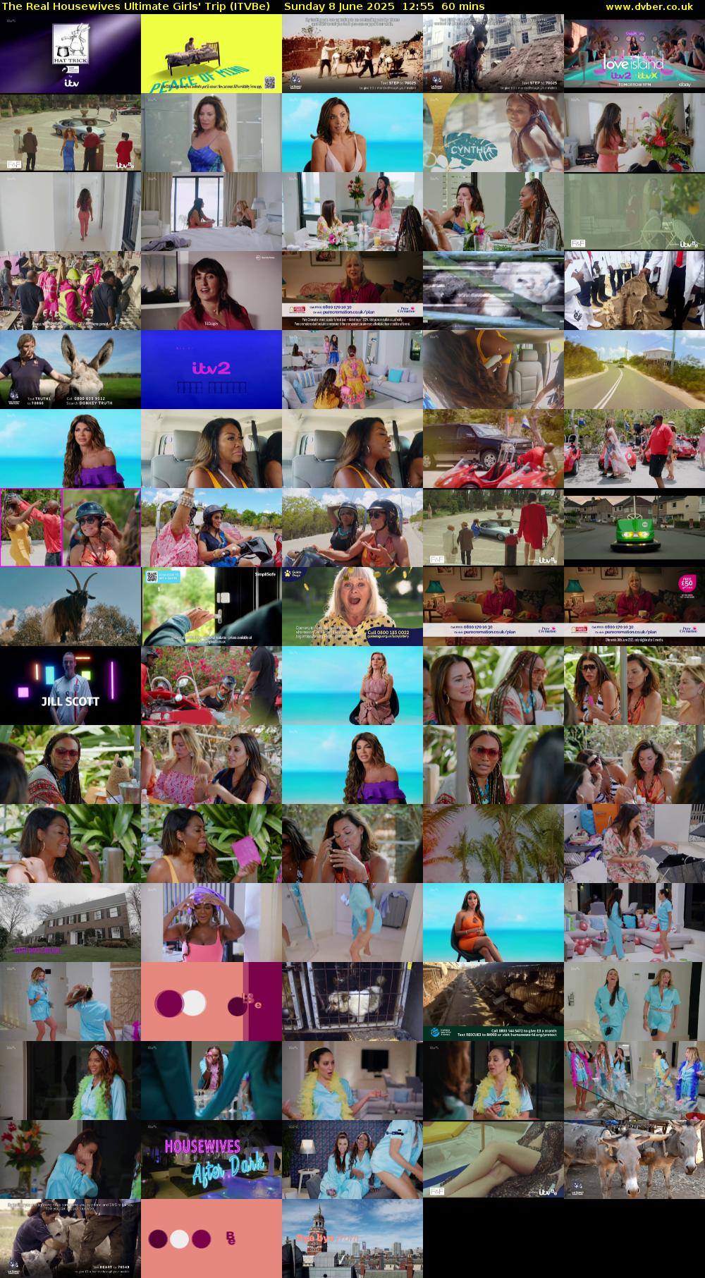 The Real Housewives Ultimate Girls' Trip (ITVBe) Sunday 8 June 2025 12:55 - 13:55