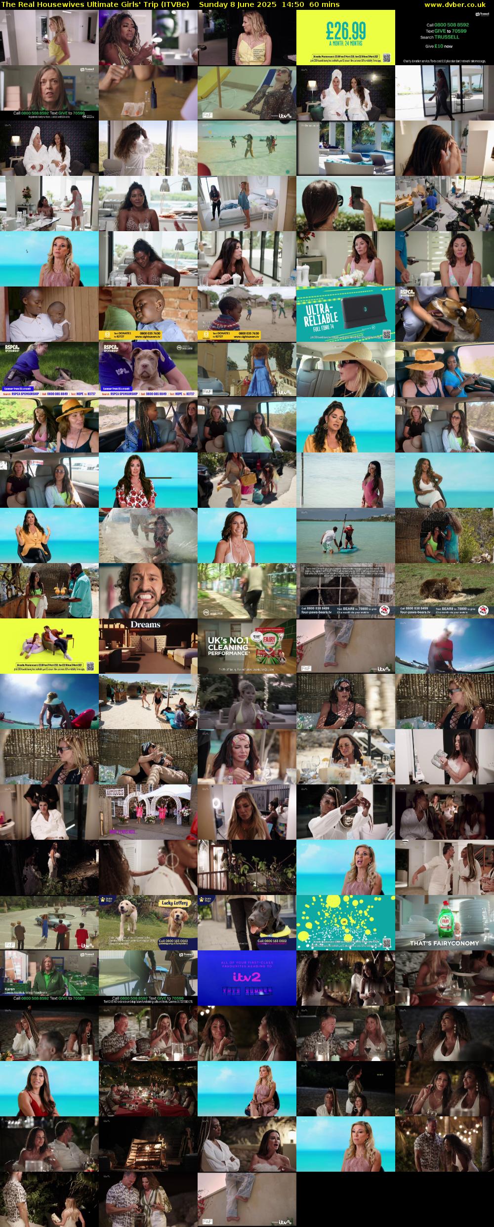 The Real Housewives Ultimate Girls' Trip (ITVBe) Sunday 8 June 2025 14:50 - 15:50
