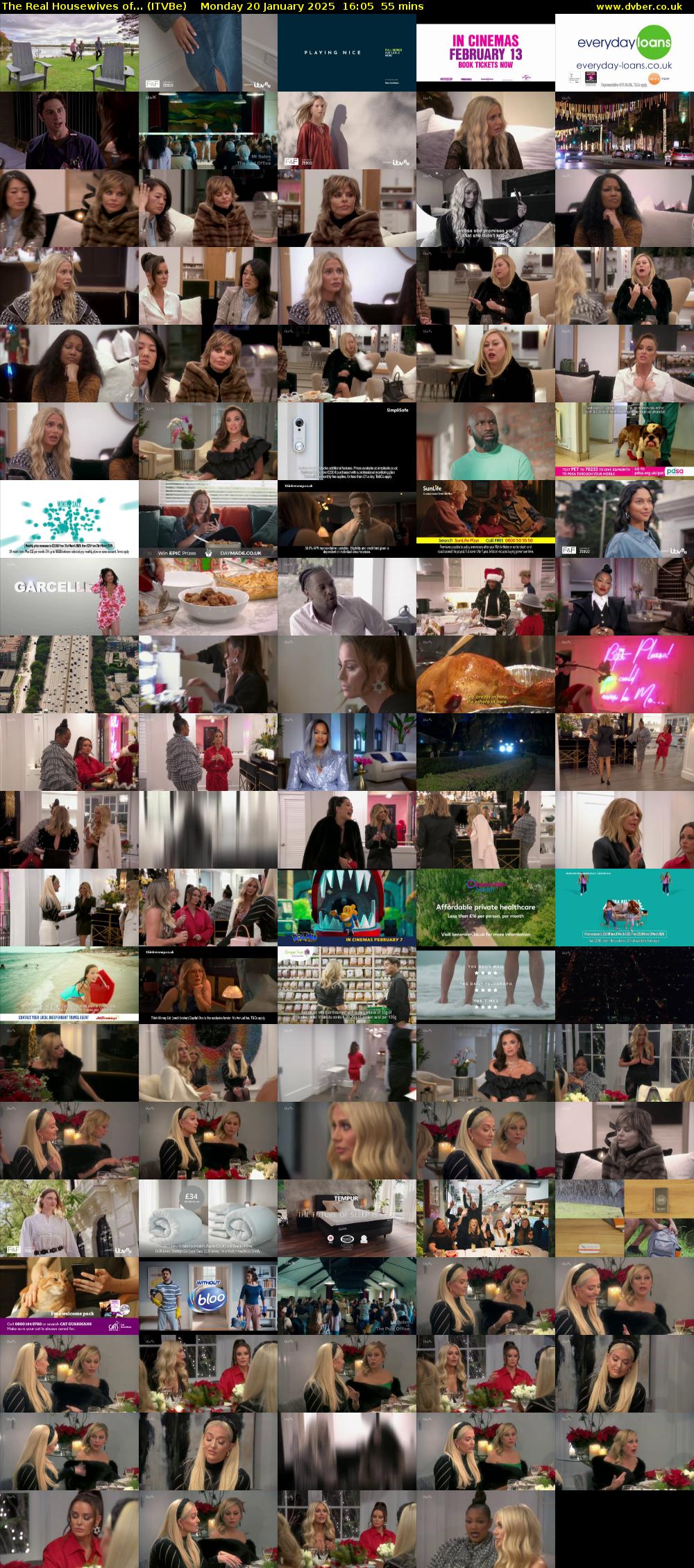 The Real Housewives of... (ITVBe) Monday 20 January 2025 16:05 - 17:00