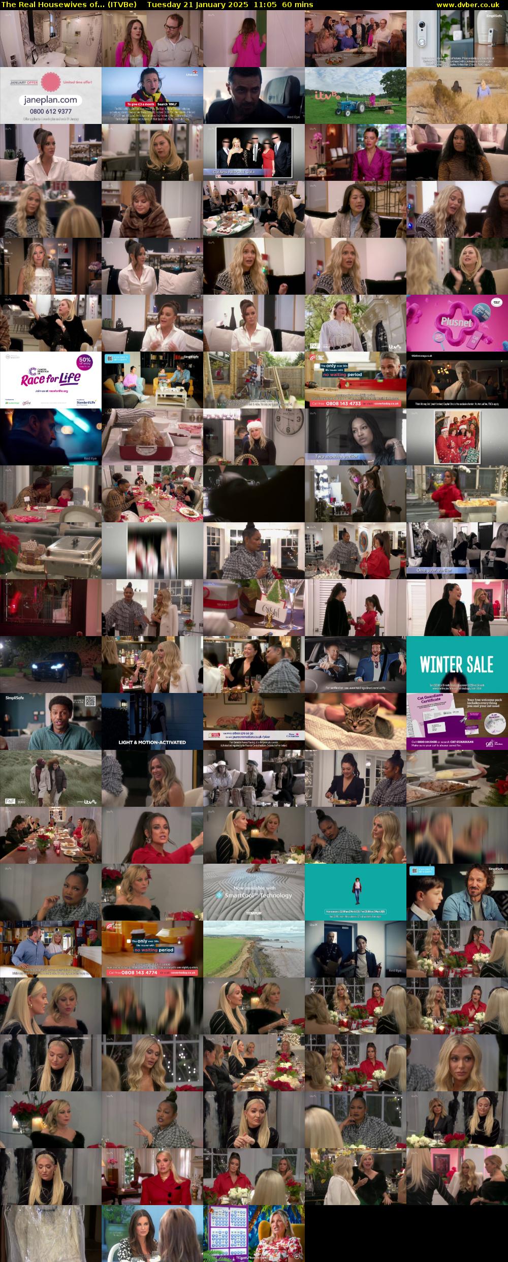The Real Housewives of... (ITVBe) Tuesday 21 January 2025 11:05 - 12:05