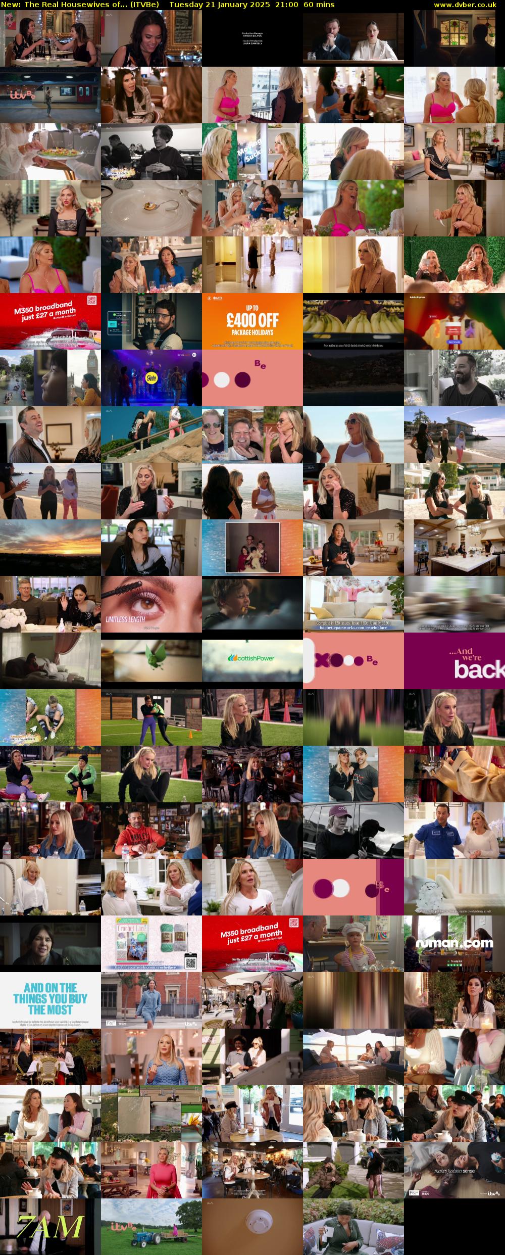 The Real Housewives of... (ITVBe) Tuesday 21 January 2025 21:00 - 22:00