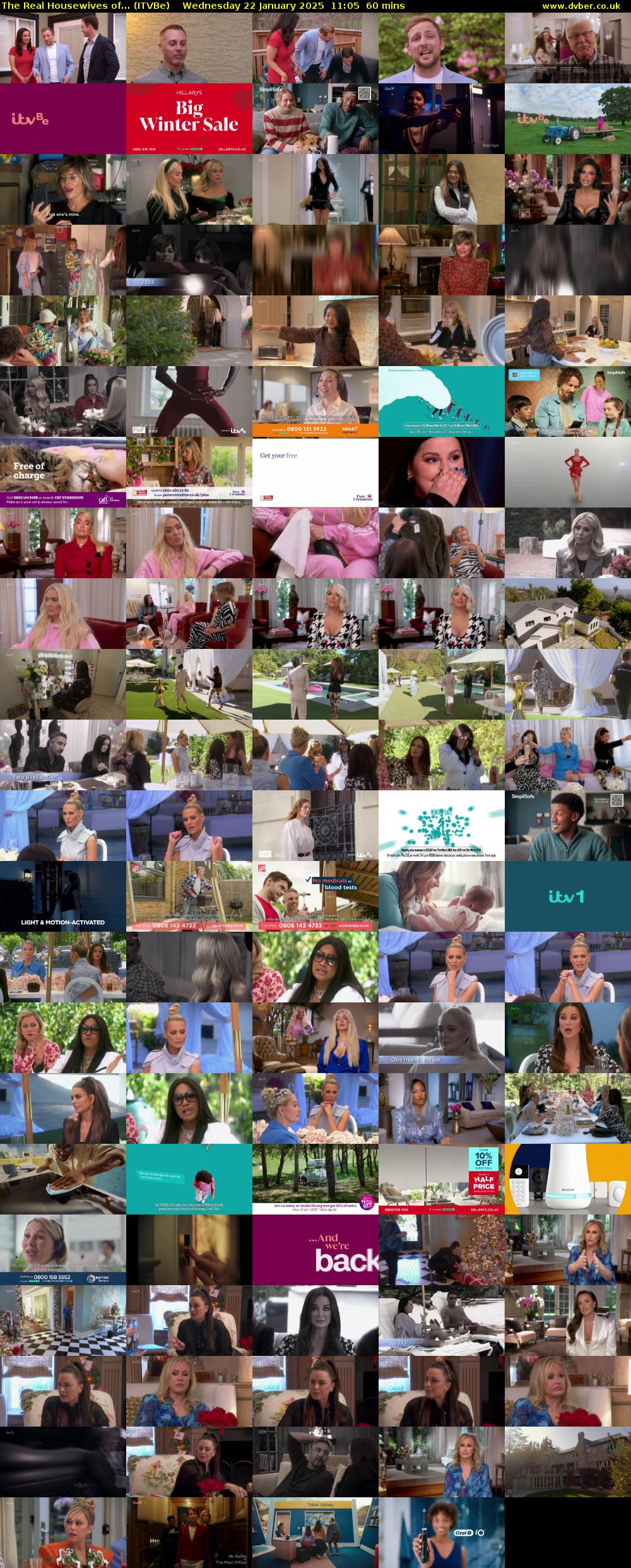 The Real Housewives of... (ITVBe) Wednesday 22 January 2025 11:05 - 12:05