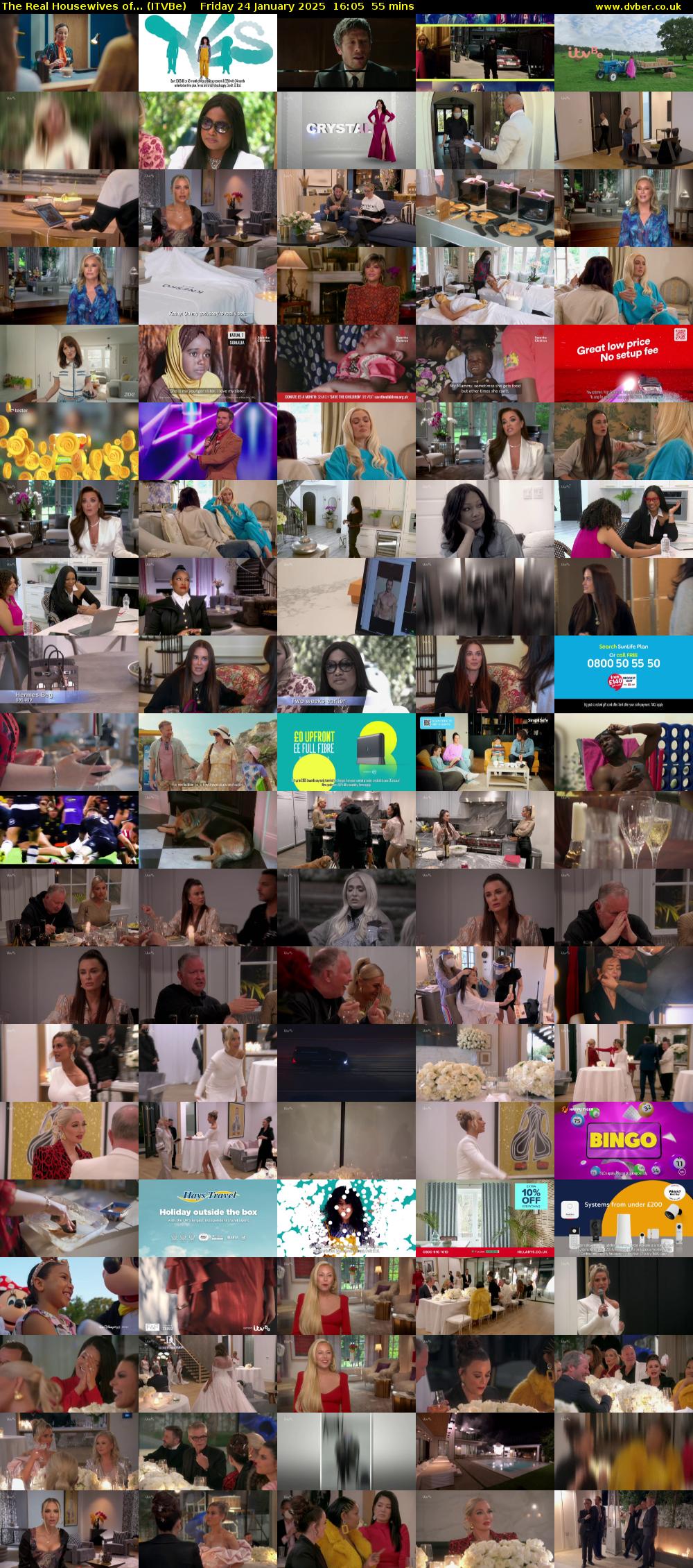 The Real Housewives of... (ITVBe) Friday 24 January 2025 16:05 - 17:00