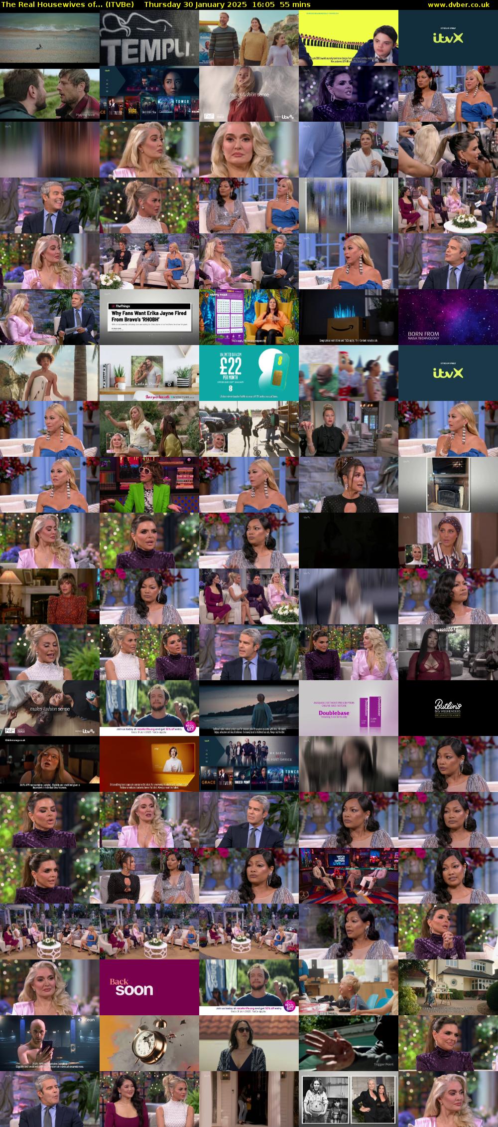 The Real Housewives of... (ITVBe) Thursday 30 January 2025 16:05 - 17:00