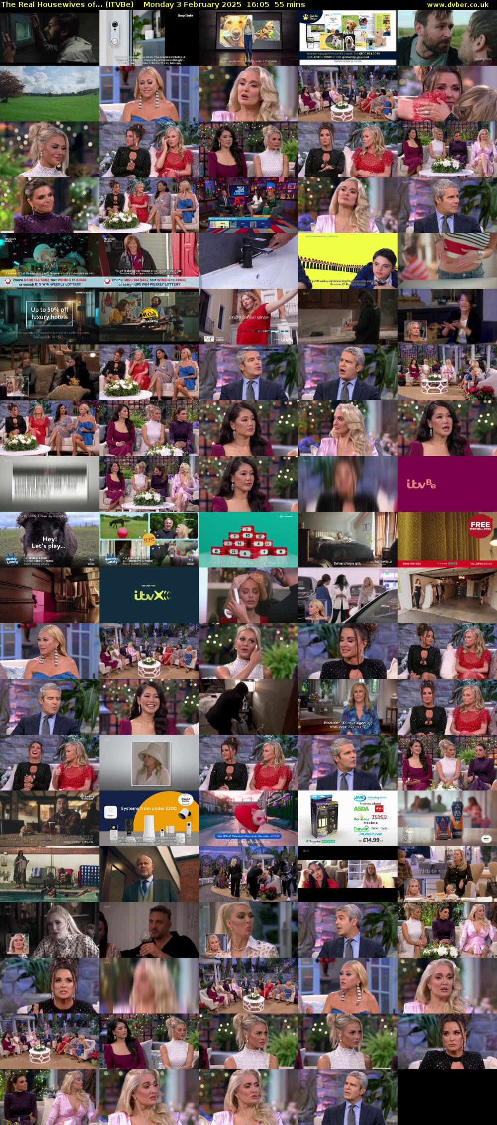 The Real Housewives of... (ITVBe) Monday 3 February 2025 16:05 - 17:00