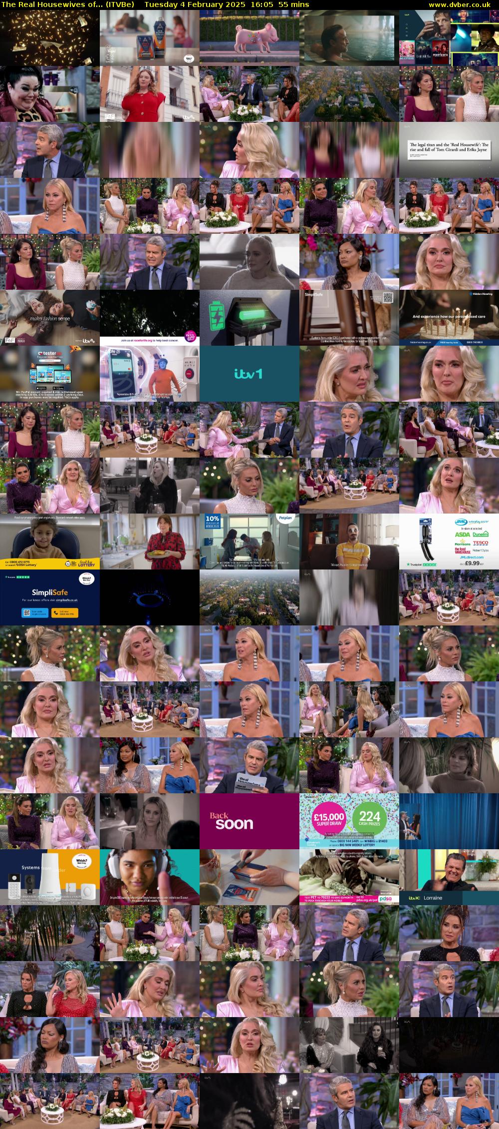 The Real Housewives of... (ITVBe) Tuesday 4 February 2025 16:05 - 17:00