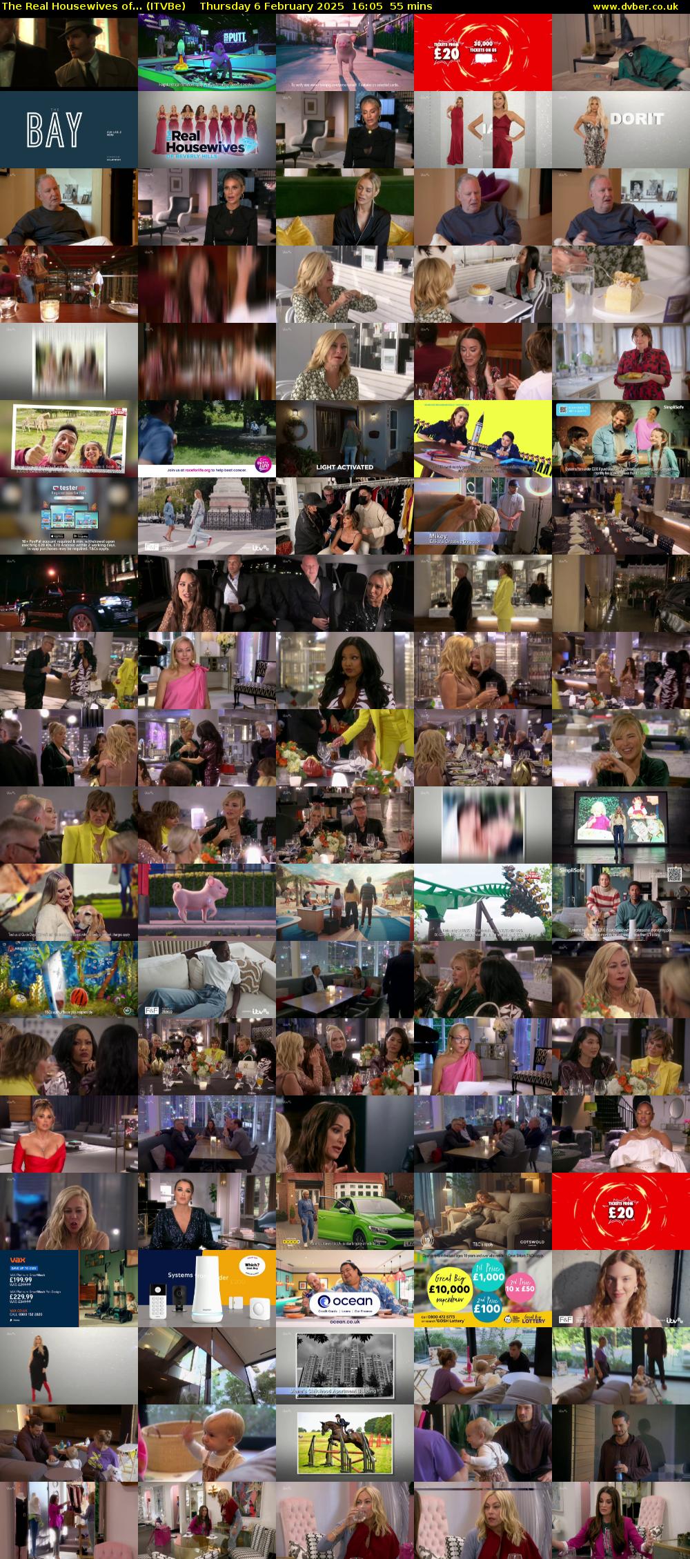 The Real Housewives of... (ITVBe) Thursday 6 February 2025 16:05 - 17:00