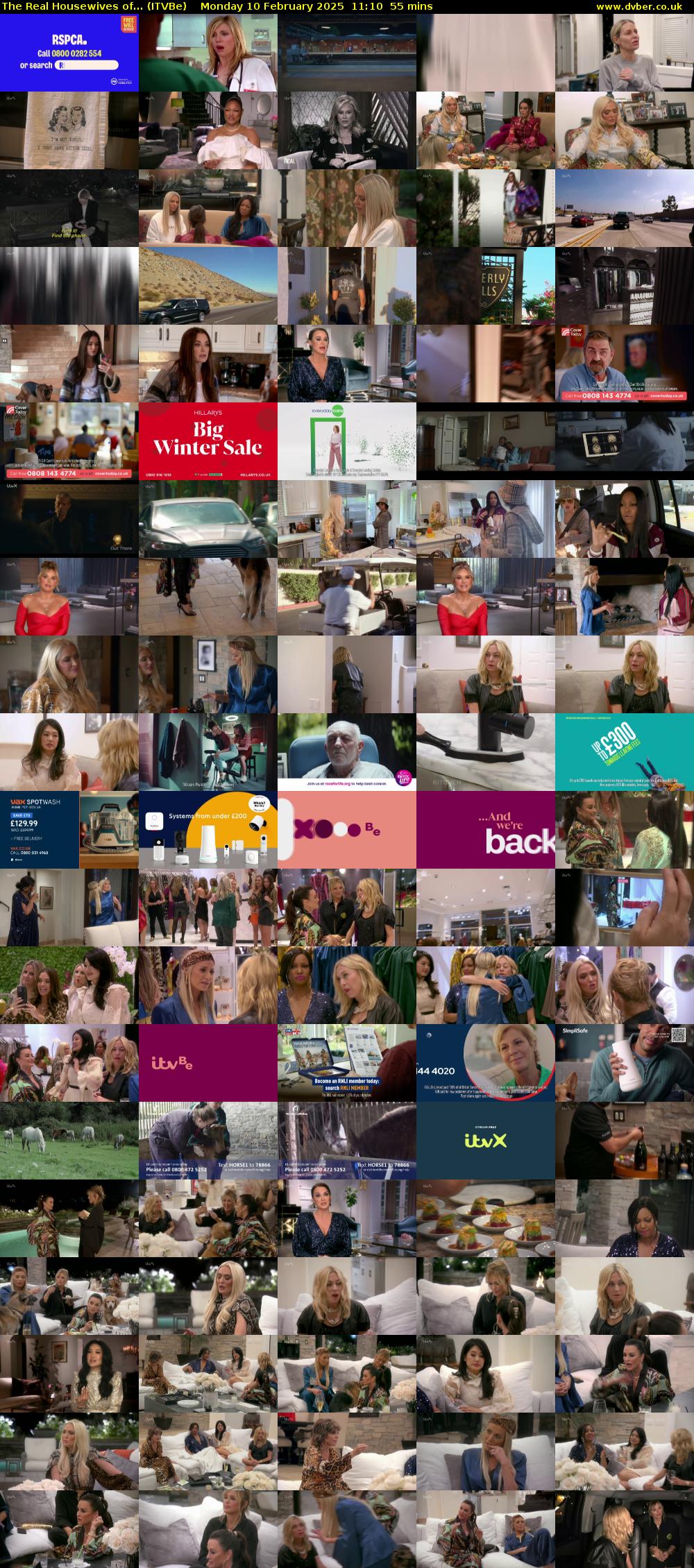 The Real Housewives of... (ITVBe) Monday 10 February 2025 11:10 - 12:05
