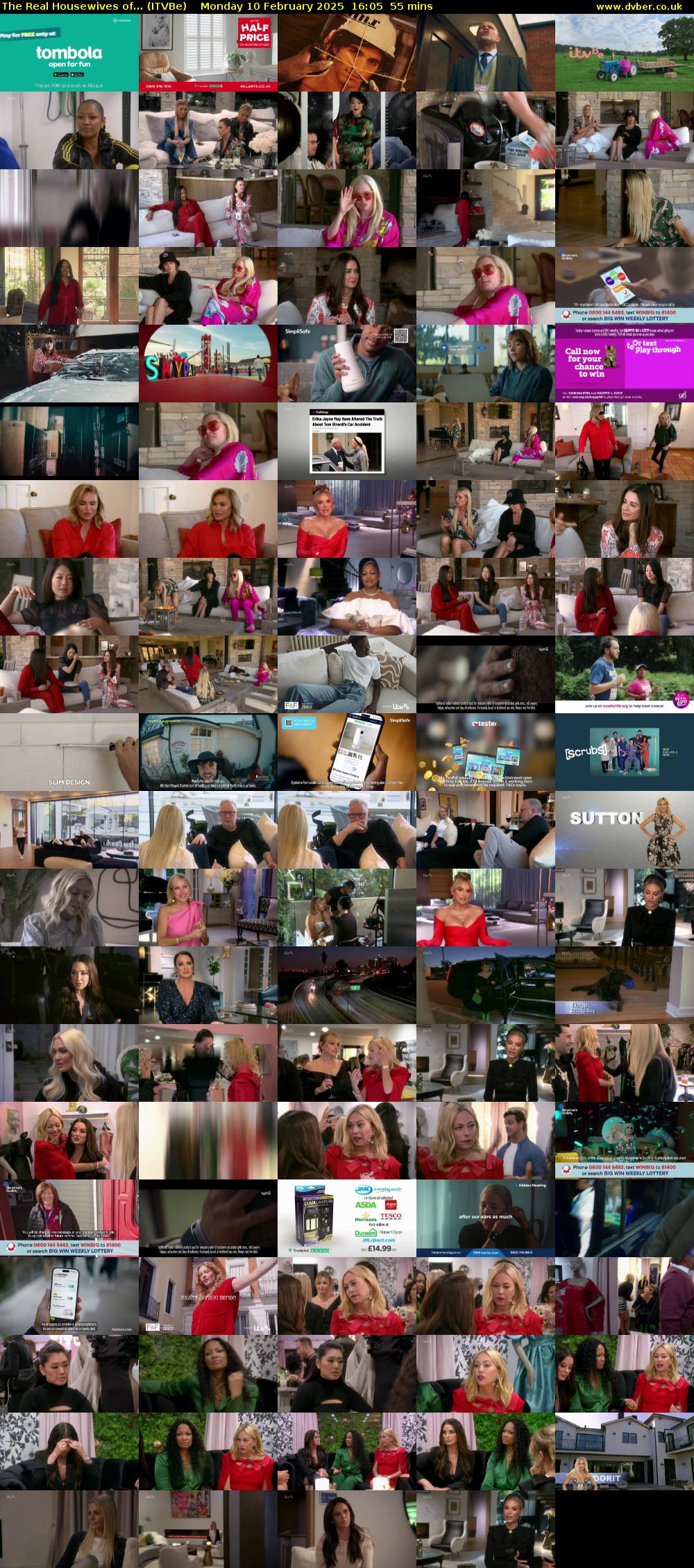 The Real Housewives of... (ITVBe) Monday 10 February 2025 16:05 - 17:00