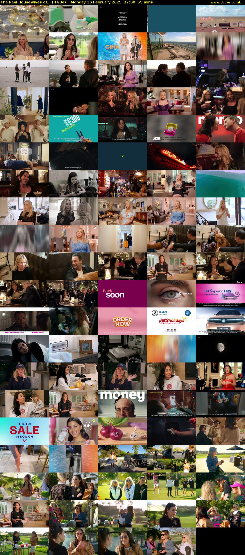 The Real Housewives of... (ITVBe) Monday 10 February 2025 22:00 - 22:55