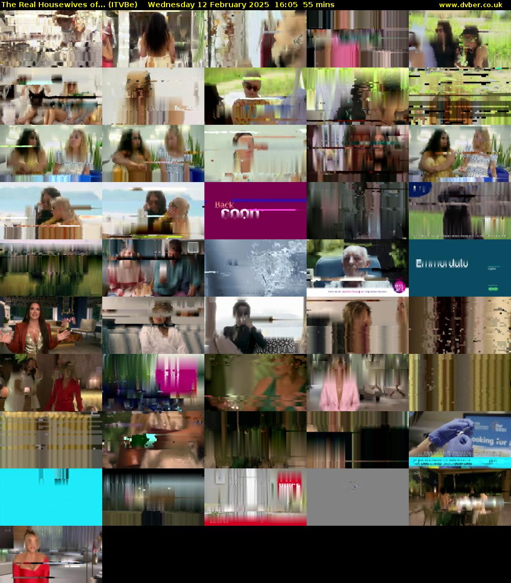 The Real Housewives of... (ITVBe) Wednesday 12 February 2025 16:05 - 17:00
