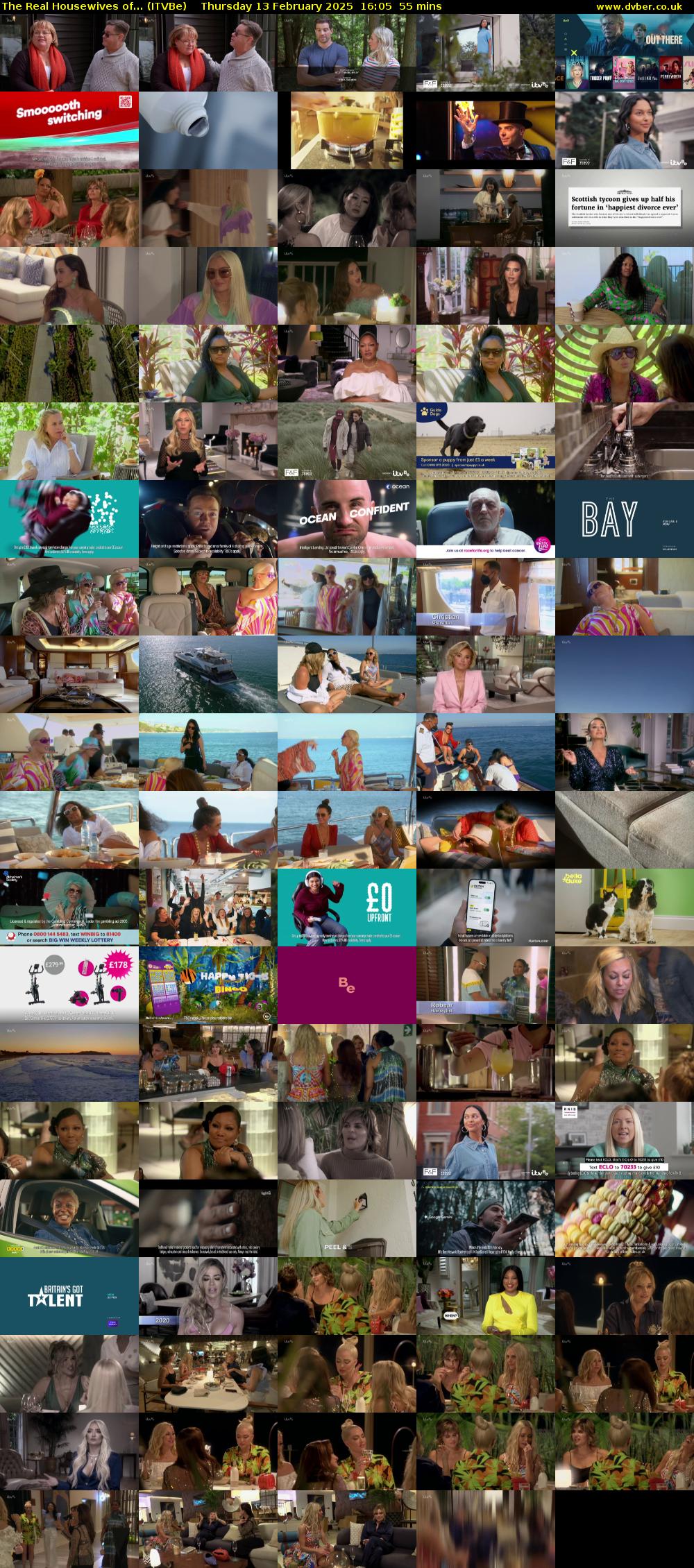 The Real Housewives of... (ITVBe) Thursday 13 February 2025 16:05 - 17:00