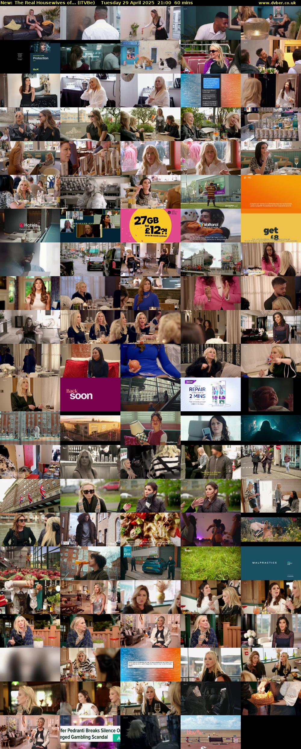 The Real Housewives of... (ITVBe) Tuesday 29 April 2025 21:00 - 22:00