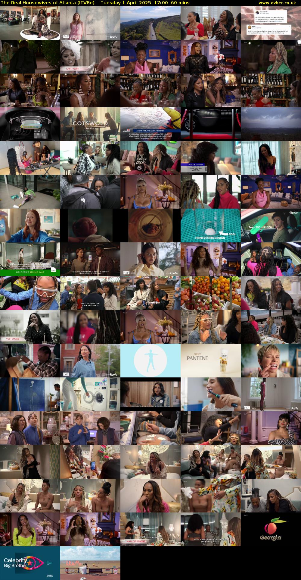 The Real Housewives of Atlanta (ITVBe) Tuesday 1 April 2025 17:00 - 18:00