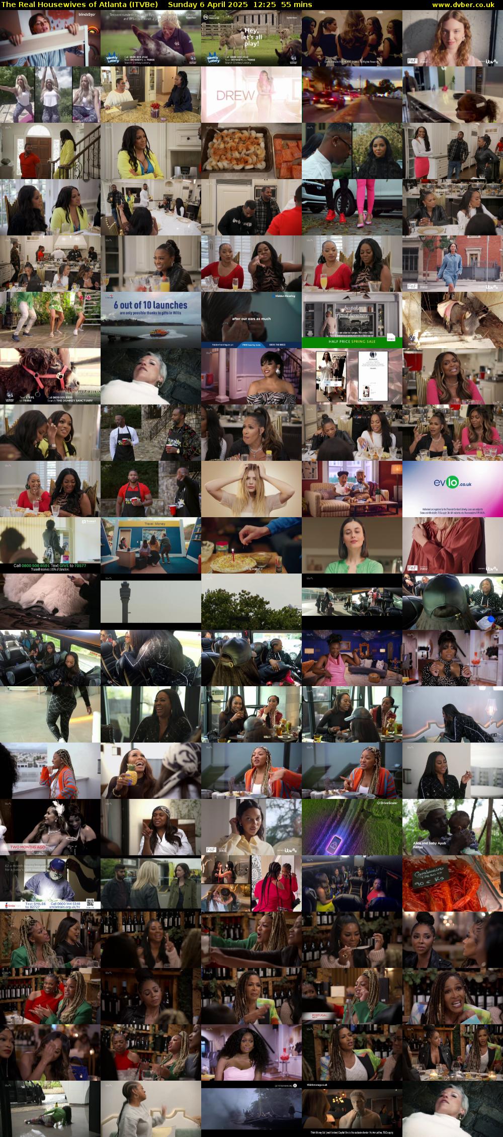 The Real Housewives of Atlanta (ITVBe) Sunday 6 April 2025 12:25 - 13:20