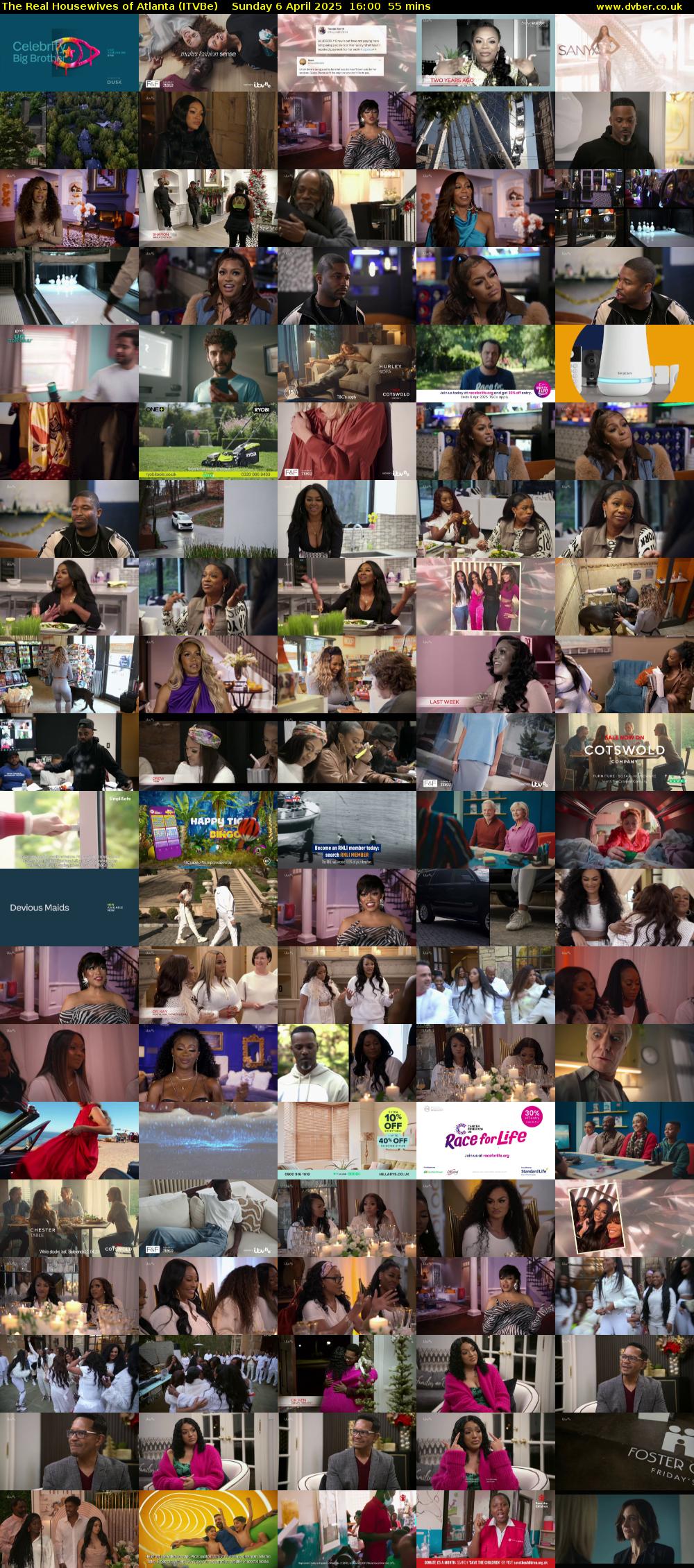 The Real Housewives of Atlanta (ITVBe) Sunday 6 April 2025 16:00 - 16:55