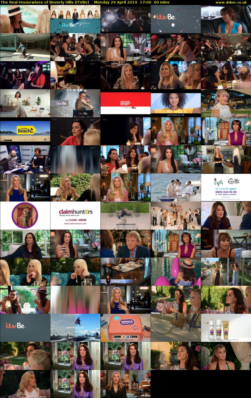The Real Housewives of Beverly Hills (ITVBe) Monday 29 April 2019 17:00 - 18:00