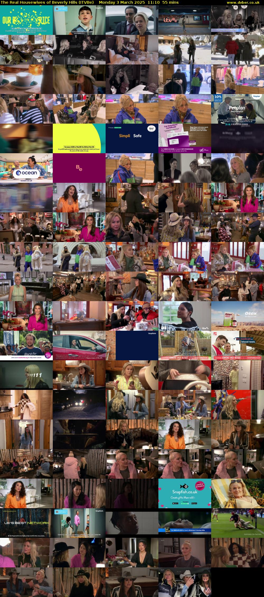 The Real Housewives of Beverly Hills (ITVBe) Monday 3 March 2025 11:10 - 12:05