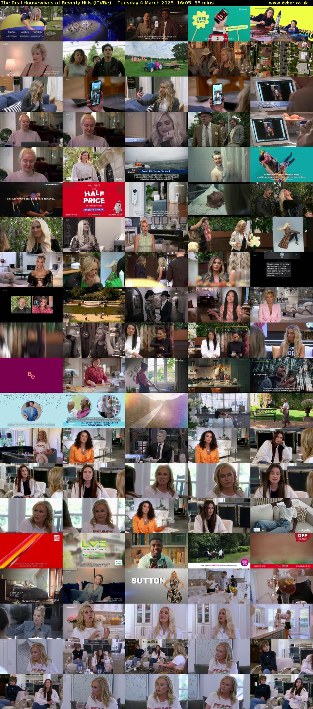 The Real Housewives of Beverly Hills (ITVBe) Tuesday 4 March 2025 16:05 - 17:00