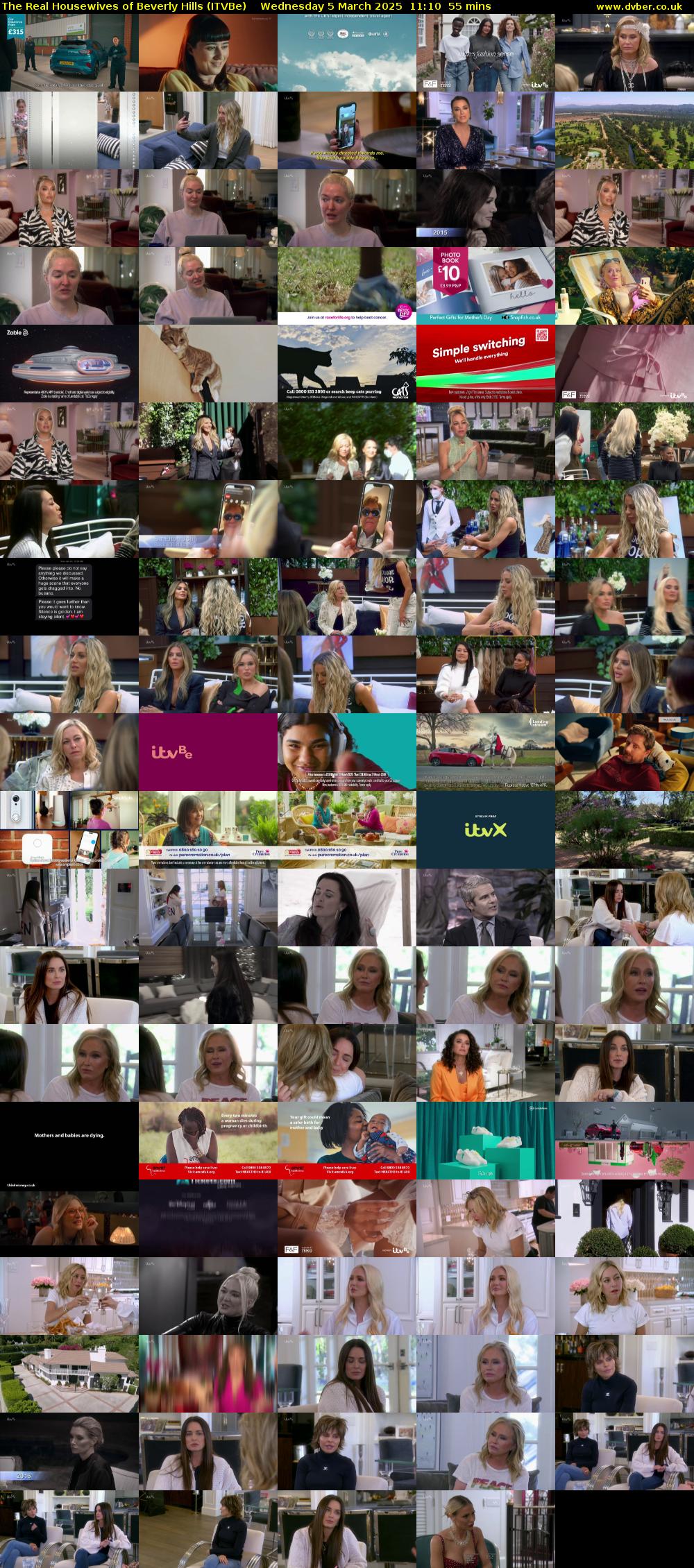 The Real Housewives of Beverly Hills (ITVBe) Wednesday 5 March 2025 11:10 - 12:05